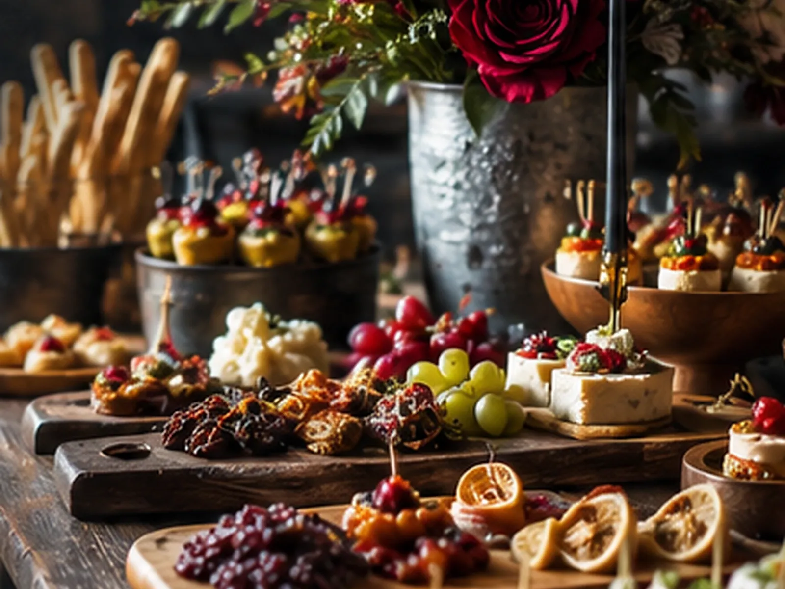 Catering przygotowany na przyjęcie urodzinowe