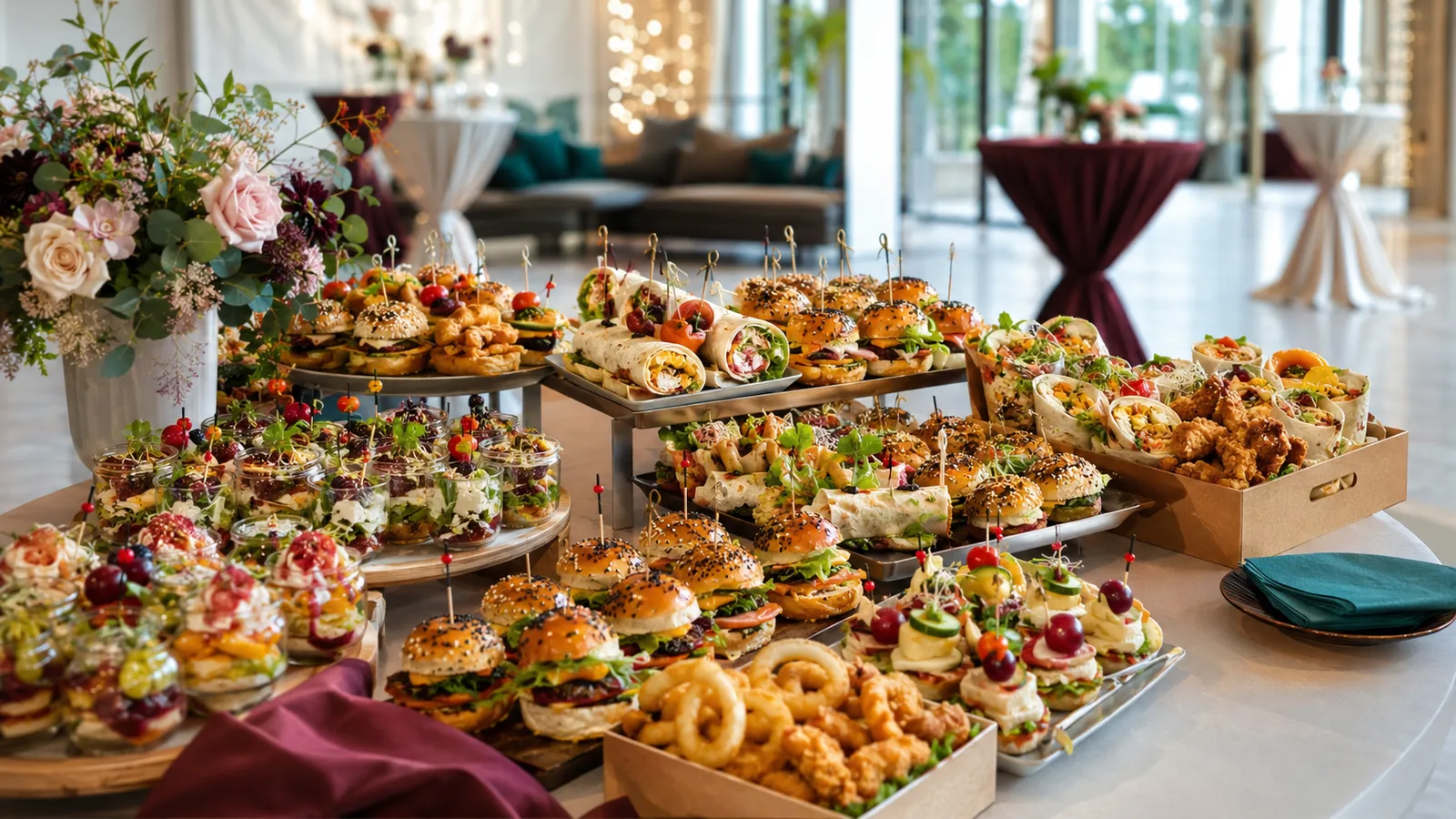 Elegancki catering przygotowany na event firmowy w Tychach