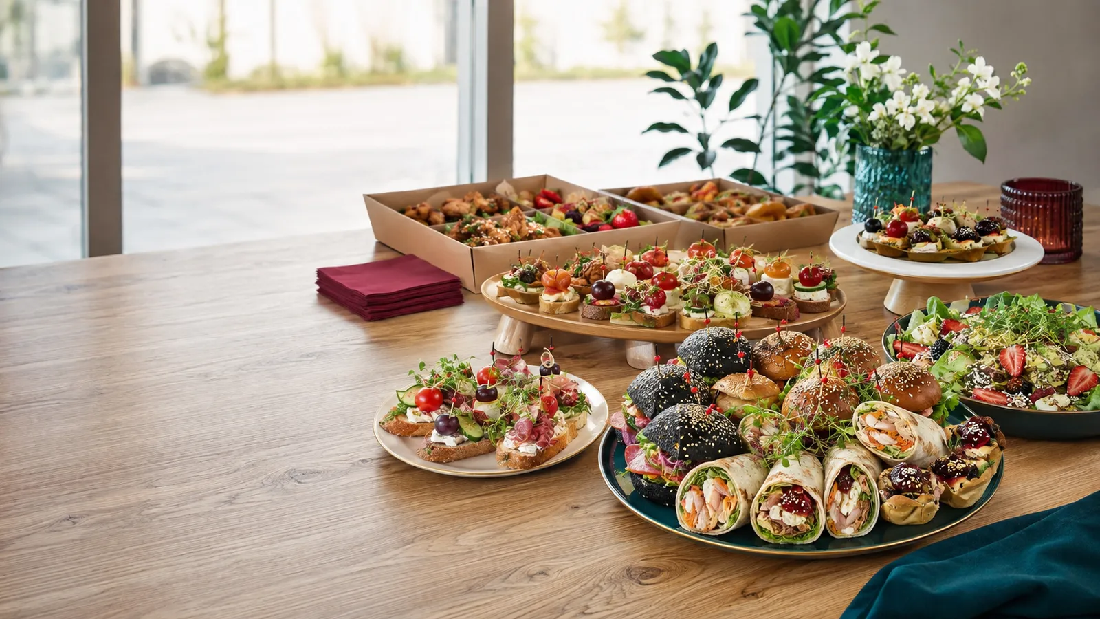 Elegancki catering i bufet przekąsek na przyjęcie w Tychach - Placek czy Naleśnik