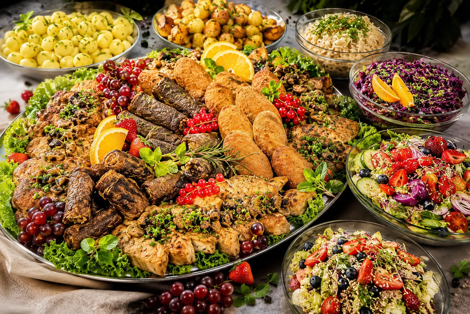 Koryta obiadowe Placek czy Naleśnik - catering Tychy