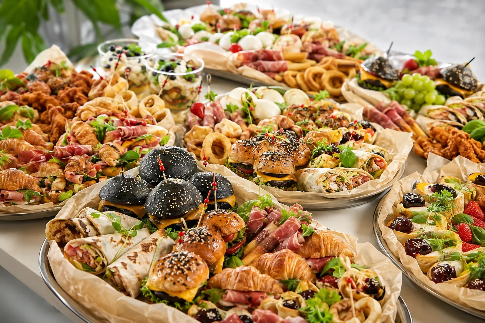 Przekąski na paterach Placek czy Naleśnik - catering Tychy