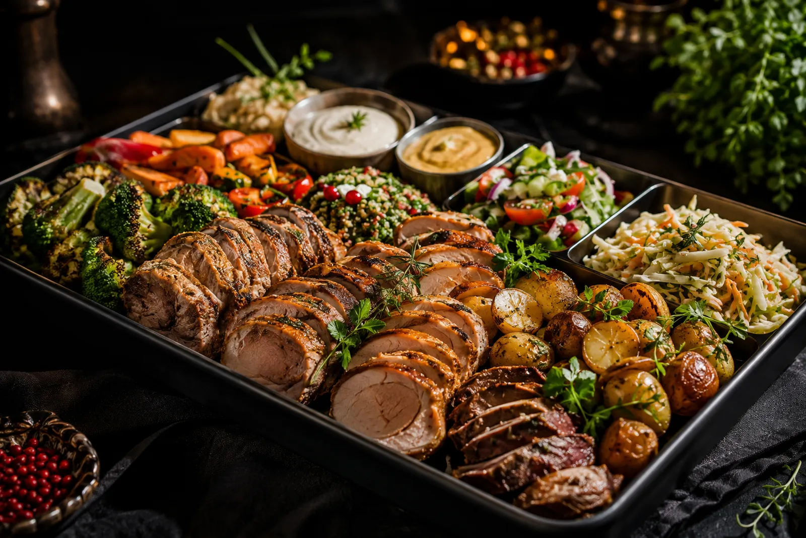 Bogaty catering w eleganckim zestawie - Placek czy Naleśnik Tychy